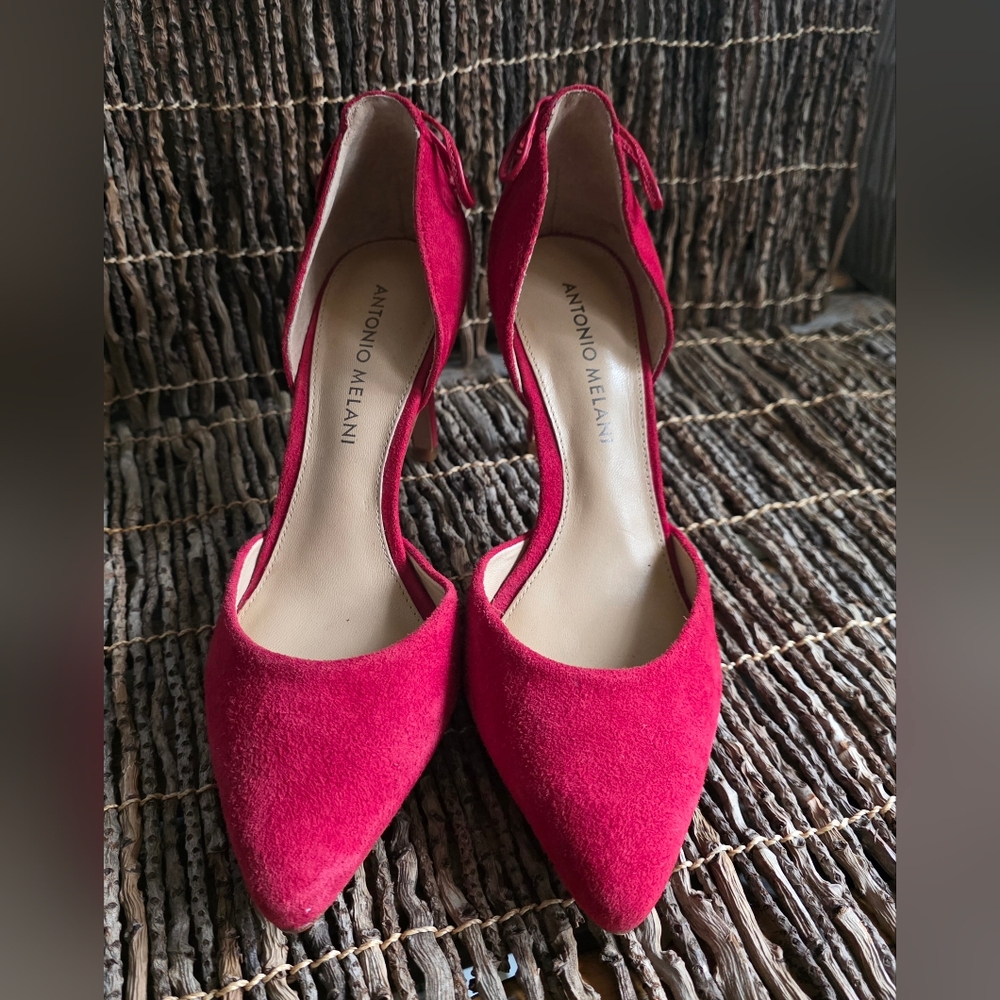 Antonio Melani Women's Red Suede Heels
